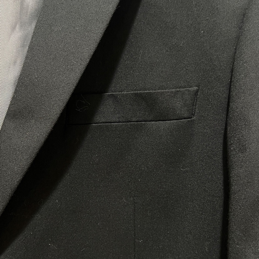 J. Ferrar Mens Tuxedo 42R Blazer Jacket 34x34 Dress Pants Black modern fit Suit - Picture 6 of 16